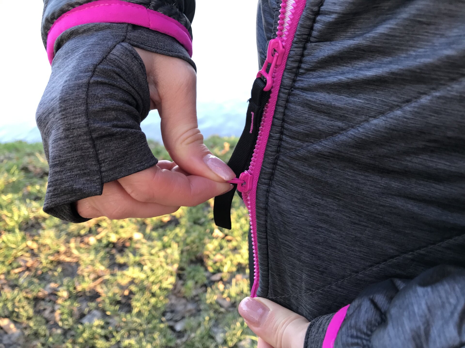 Crazy Idea bunda Electra woman - Oboustranný zip oceníte zejména při použití sedáku