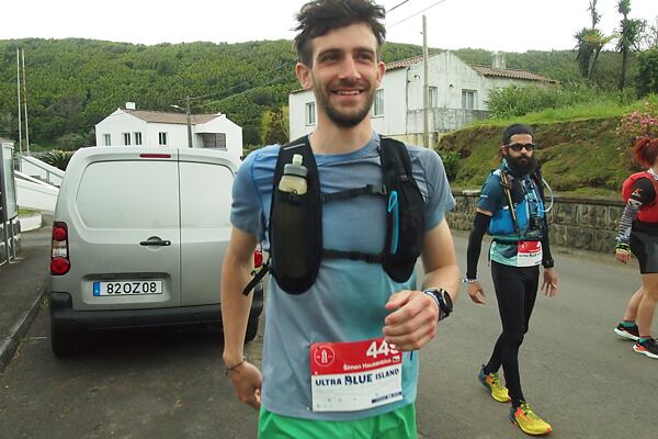 Před startem se ještě rozklusávám