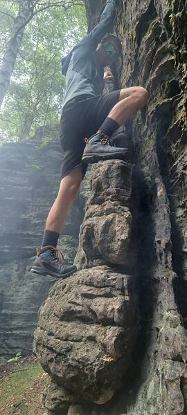 Boty Garmont Cima WP Man – i občasné popolezení po skále boty zvládly s přehledem 