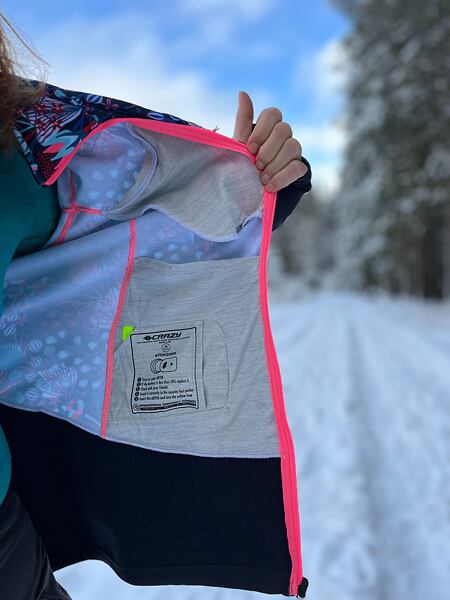 Mikina Crazy PULL OXYGEN PRINTED Lady – vnitřní otevřená kapsa