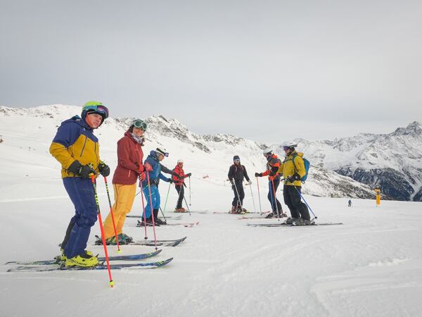 Trénink na svahu v Söldenu
