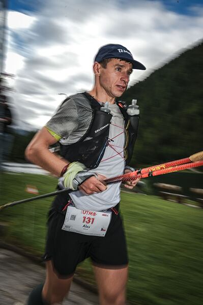 Aleš Sedlák při závodě UTMB 2025