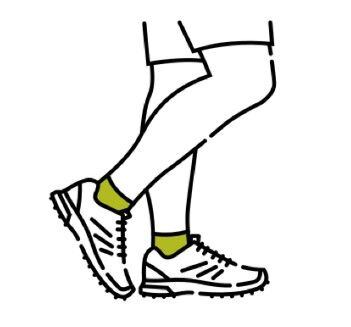 ukázka střihu Smartwool ponožky - ankle