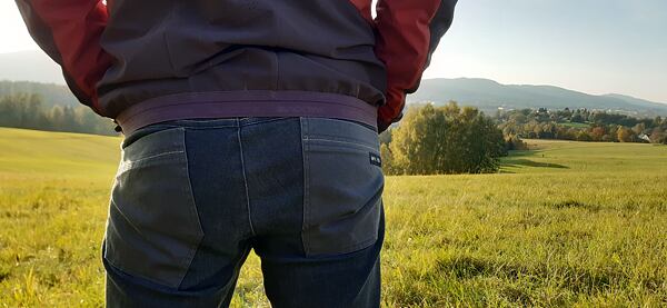 Pánské kalhoty Rafiki Lizard – zadní prostorné kapsy