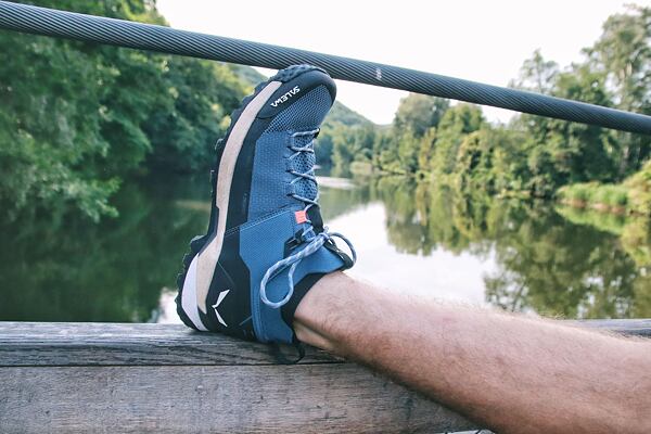 Boty SALEWA PUEZ KNIT PTX M Man - technologie 3 F s kevlarovými lanky&nbsp;zabezpečuje výbornou fixaci nohy v&nbsp;botě