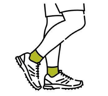 ukázka střihu Smartwool ponožky - mid crew