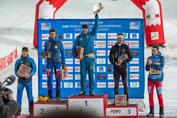 Vítěz Španel Cardona-Coll Oriol, 2. místo Anselmet Thibault a 3. místo Drion Maximiliene