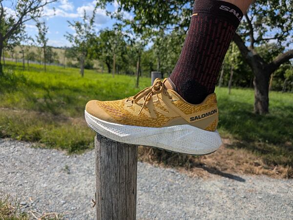 Pánské běžecké boty Salomon Aero Glide 3 GRVL – dobře se přizpůsobí chodidlu, svršek je pružný a výborně odvětrává