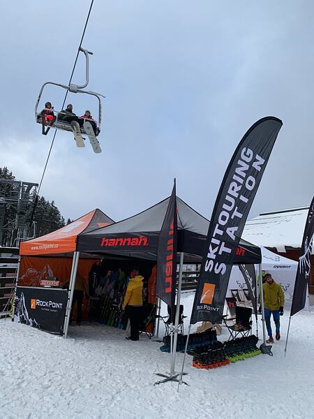 Testování skialpové výbavy na soutěži O dřevěného Krakonoše