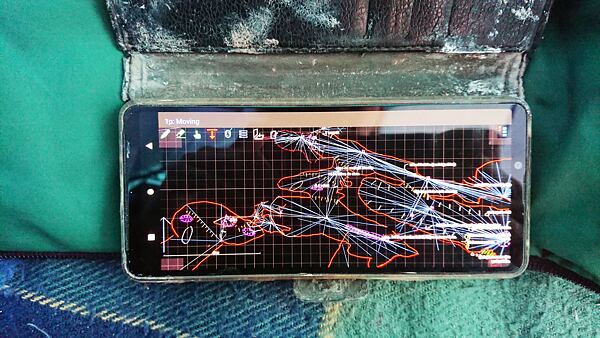 Albánie, Expedice Neuron Atmos 2024 - část mapy v Topodroidu